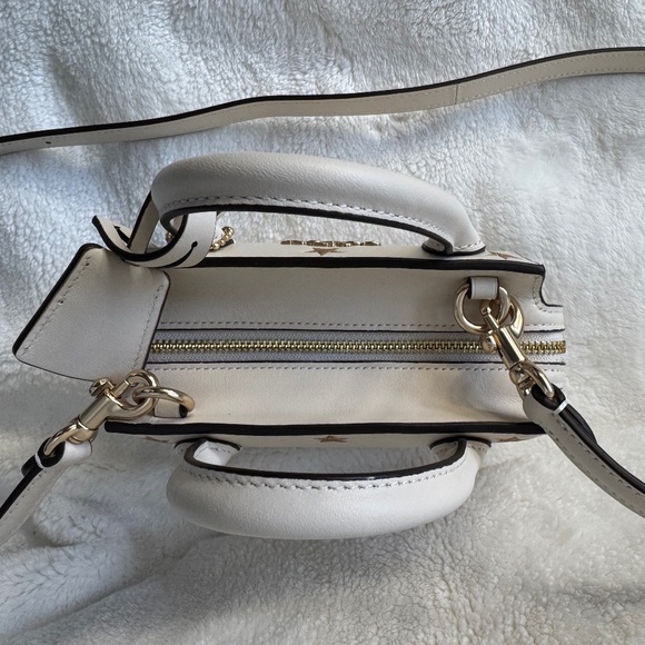 Coach Andrea Mini Carryall Ivory Bag With Gold Star Print ⭐️⭐️⭐️ - Picture 7 of 8